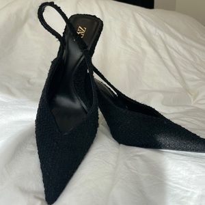 Zara Quilted heels with gold